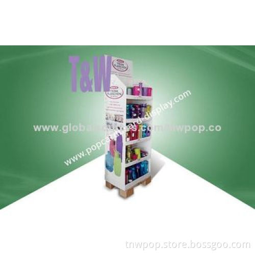 Fashionable POP floor display stand, popular design for cup beverage, customized size and designNew